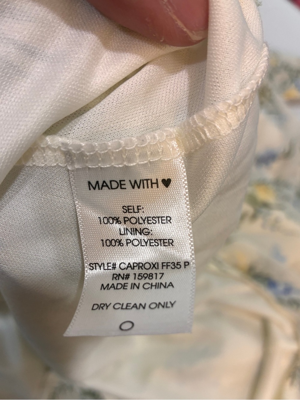 Tiered Maxi Dress with Light Blue and Yellow Floral details - Picture 4 of 7